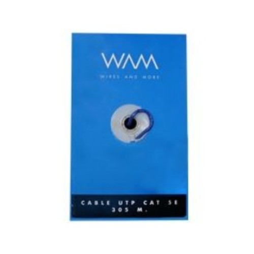 Bobina de Cable WAM Cat5e 305 Metros Azul - Modelo CAT5E-AZUL Bobina de Cable WAM Cat5e 305 Metros Azul - Modelo CAT5E-AZUL