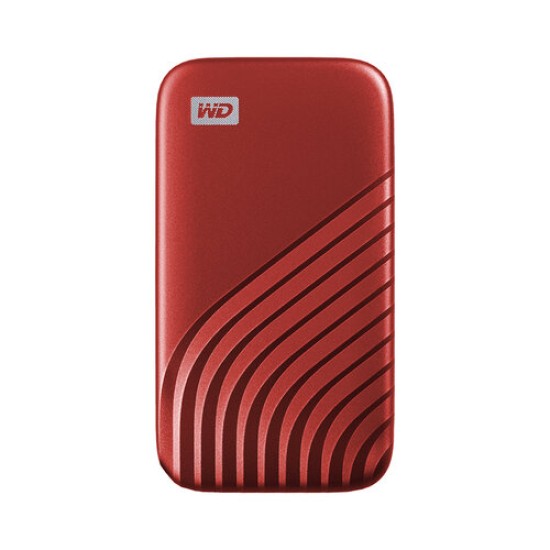 Unidad de Estado Sólido Externo Western Digital My Passport - 1TB - USB 3.2 - Rojo - WDBAGF0010BRD-WESN