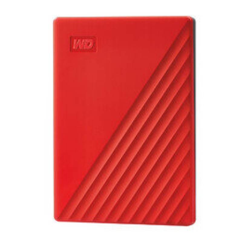 Disco Duro Externo Western Digital My Passport - 2.5" - 4TB - USB 3.0 - para Windows - Rojo - WDBPKJ0040BRD-WESN