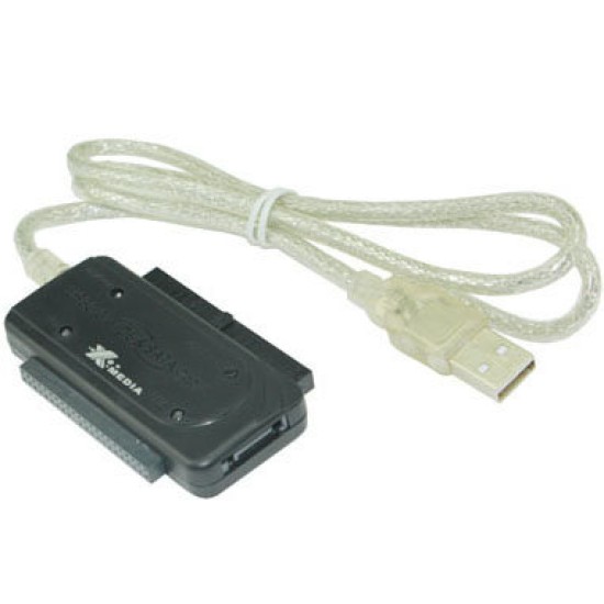 Adaptador SATA X-Media XM-UB2235S - USB 2.0 a SATA 2.5 / 3.5 / 5.25 - XM-UB2235S