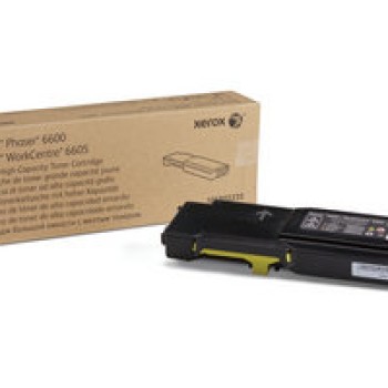 Tóner Xerox Original Amarillo para Phaser 6600 y WorkCentre 6605 - Modelo 106R02235