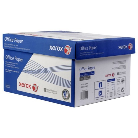 Papel Xerox Office Paper - Oficio - 10 Paquetes - 500 Hojas c/u - 3M02041