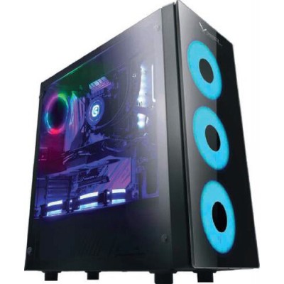 Gabinete Gamer XZeal XZ110 - Media Torre - ATX/Micro ATX - Panel Lateral - Negro - XZCGB12B