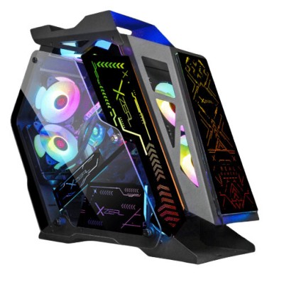 Gabinete Gamer XZeal IR02 - Micro ATX/Mini-ITX - Panel Lateral - XZGAIRRGBB