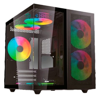 Gabinete Gamer XZeal CXi1 - Mini Torre - Micro ATX/Mini ITX - Panel Lateral - XZGAMC1B