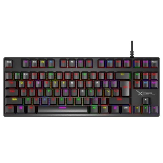 Teclado Gamer XZeal XZ1020 - Alámbrico - USB - Multimedia - LED - Negro - XZKX020B