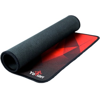 Mouse Pad Gamer YeYian Krieg 1050 - 500x360x3mm - Negro con Rojo - YSS-MP1050N