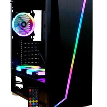 Gabinete Gamer YEYIAN Armageddon 2200 - Torre ATX con RGB y 3 Ventiladores - Modelo YGA-68809 Gabinete Gamer YEYIAN Armageddon 2200 - Torre ATX con RGB y 3 Ventiladores - Modelo YGA-68809