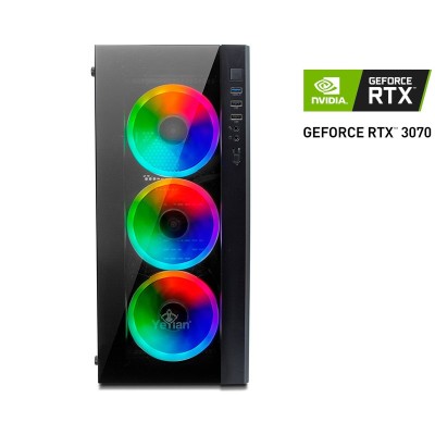 Computadora Gamer YeYian Katana X21 - NVIDIA GeForce RTX 3070 - Intel Core i7-12700KF - 16GB - 1TB SSD - Windows 11 - YPB-KAT-X21