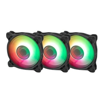 Kit de Ventiladores YeYian YTK-120AL-01 - 120mm - 1000 RPM - ARGB - 3 Piezas - YTK-120AL-01