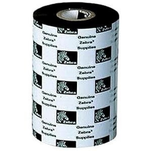 Cinta Ribbon Zebra Technologies 2000 Wax - 110mm x 450m - Negro - Modelo 02000BK11045