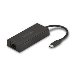 Adaptador de Red Kensington USB-C a RJ-45 2.5 Gigabit Ethernet Negro K38295WW