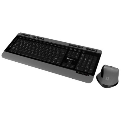 Kit de Teclado y Mouse Klip Xtreme Magnifik Wireless Duo - Inalámbrico - Español - Negro con Gris - KBK-520 Kit de Teclado y Mouse Klip Xtreme Magnifik Wireless Duo - Inalámbrico - Español - Negro con Gris - KBK-520