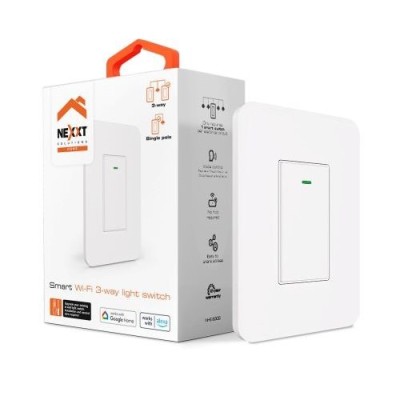 Interruptor Nexxt NHE-S300 - 3 Vías - Wi-Fi - Blanco - NHE-S300