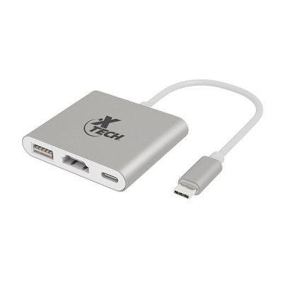 Adaptador Xtech XTC-565 - USB-C - HDMI - USB 3.0 - Gris - XTC-565