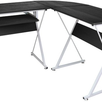 Escritorio de Esquina Xtech para Computadora - Negro con Blanco, Modelo XTF-CD433