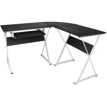 Escritorio Para Computadora Xtech XTF-CD433 - PVC, Acero, Madera - Negro con Blanco - XTF-CD433