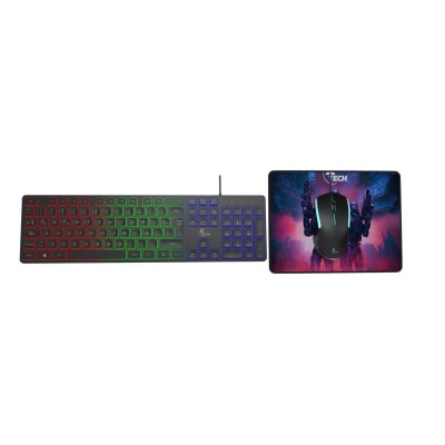 Kit Gamer XTech XTK-535S - Teclado - Mouse - MousePad - Alámbrico - Español - LED - XTK-535S