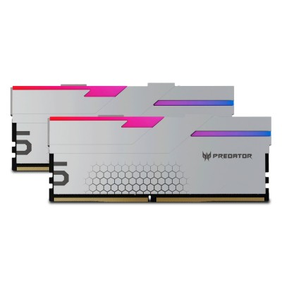 Memoria RAM Acer Predator Hermes - DDR5 - 32GB (2x 16GB) - 6800MHz - DIMM - para PC - Blanco - BL.9BWWR.399