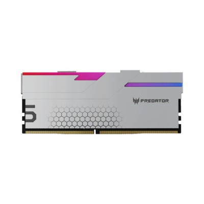 Memoria RAM Acer Predator HERMES - DDR5 - 32GB (2x16GB) - 7200MHz - UDIMM - Para PC - Plata - BL.9BWWR.407