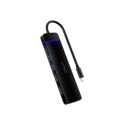 Hub USB Acteck GATE 8V DH676 - USB-C - 2x USB 3.0 - USB-C - DisplayPort - 2x HDMI - SD - Micro SD - AC-936477