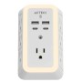 Conector de Pared Acteck ENERGON LUMINA CP515 - 7 Contactos - USB - Blanco - AC-936484