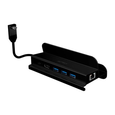 Docking Station Acteck Gate 6 DH665 - HDMI/USB/RJ-45 - Negro - AC-936767