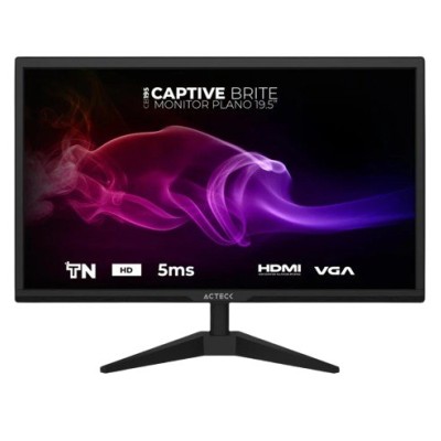 Monitor Gamer Acteck Captive Brite CB195 - 19.5" - HD - 60Hz - HDMI - VGA - AC-939409