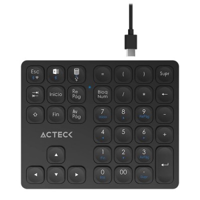 Teclado Numérico Acteck Inspire Pad Pro TN480 - Inalámbrico - 36 Teclas - AC-939911