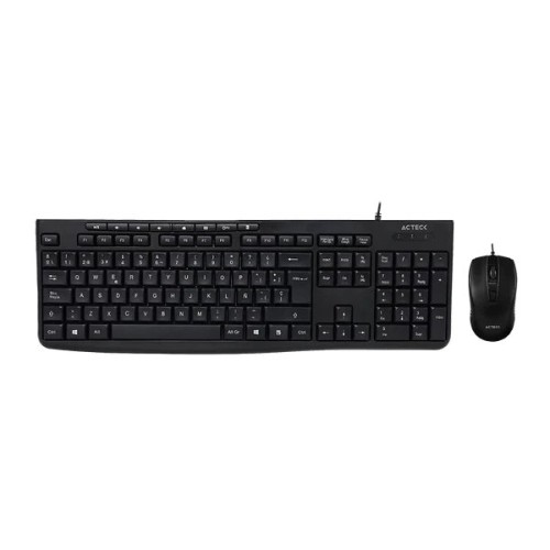 Kit Teclado y Mouse Acteck Creator Prime MK455 - Alámbrico - Español - 105 Teclas - 1600 DPI - AC-939928