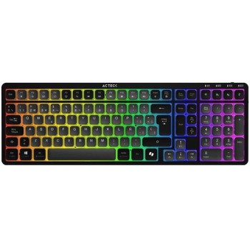 Teclado Gamer Acteck Techno Pro TI790 - Inalámbrico - Bluetooth - RGB - Switch Morado - AC-940061
