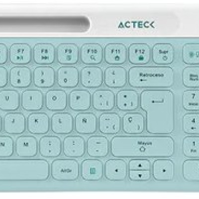 Kit Teclado y Mouse Acteck Creator Virtuos Silk MK720 - Inalámbrico - Tiffany - AC-940153