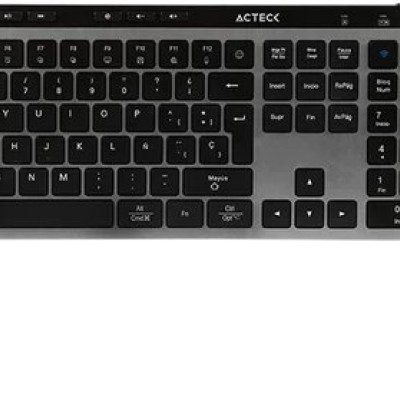 Kit Teclado y Mouse Acteck Creator Krea MK755 - Inalámbrico - Gris con Negro - AC-940160