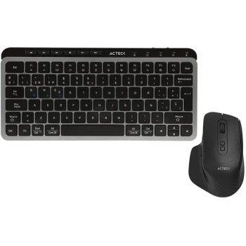 Kit Teclado y Mouse Acteck Creator Krea MK750 - Inalámbrico - Gris con Negro - AC-940177