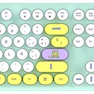 Kit Teclado y Mouse Acteck Creator Chic K- Colors MK485 - Inalámbrico - Tiffany - AC-940191