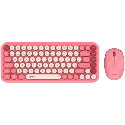 Kit Teclado y Mouse Acteck Creator Chic K- Colors MK480 - Inalámbrico - Rojo - AC-940245 Kit Teclado y Mouse Acteck Creator Chic K- Colors MK480 - Inalámbrico - Rojo - AC-940245