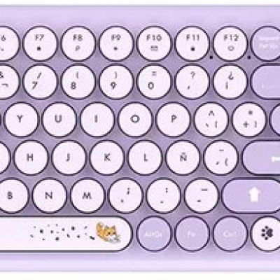 Kit Teclado y Mouse Acteck Creator Chic K- Colors MK480 - Inalámbrico - Violeta - AC-940252