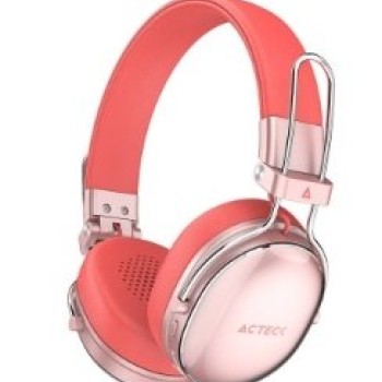 Audífonos Acteck Luxe Chic HP710 - Inalámbrico - Bluetooth - Salmón - AC-940894 Audífonos Acteck Luxe Chic HP710 - Inalámbrico - Bluetooth - Salmón - AC-940894