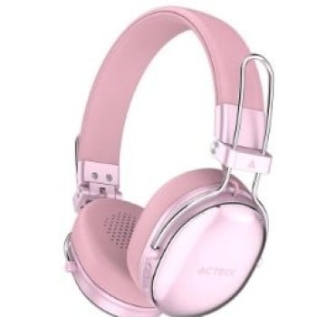 Audífonos Acteck Luxe Chic HP710 - Inalámbrico - Bluetooth - Rosa - AC-940900