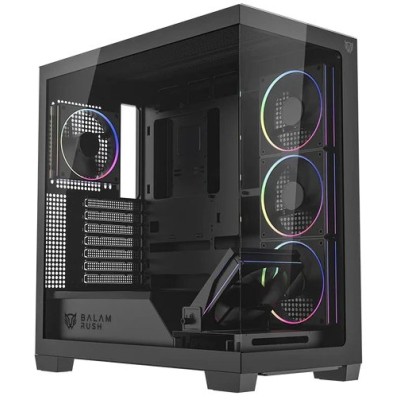 Gabinete Gamer Balam Rush TANK POLAR 7900 - Media Torre - ATX/Micro ATX/Mini ITX - Panel Lateral - Negro - BR-941471