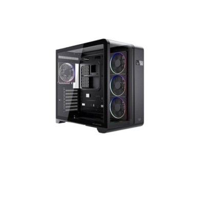 Gabinete Gamer Acteck Tank Expert Curve7400 - Media Torre - ATX/M-ATX/ITX - Panel Lateral - Pantalla de Monitoreo - 4 Ventiladores - BR-941594
