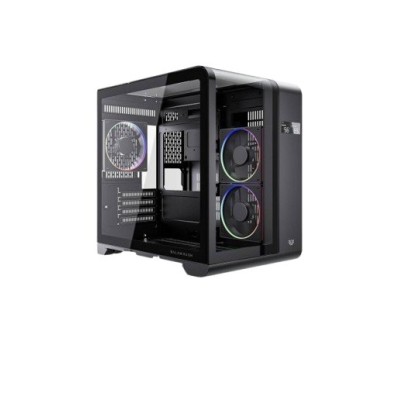 Gabinete Gamer Acteck Tank Expert Curve6400 - Mini Torre - M-ATX/ITX - Panel Lateral - Pantalla de Monitoreo - BR-941617