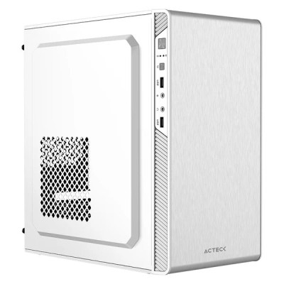 Gabinete Acteck Performance II GI215F - Mini Torre - Micro ATX/Mini ITX - Fuente 500W - Blanco - AC-940047