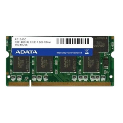 Memoria RAM Adata AD1S400 - DDR1 - 1GB - 400MHz - SO-DIMM - Para PC - AD1S 1/400