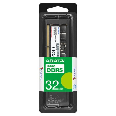 Memoria RAM ADATA AD5U560032G-S - DDR5 - 32GB - 5600MHz - UDIMM - para PC - AD5U560032G-S