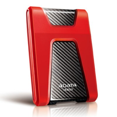 Disco Duro Externo ADATA DashDrive HD650 - 2.5" - 1TB - USB 3.0 - Windows/Mac - Rojo - AHD650-1TU3-CRD