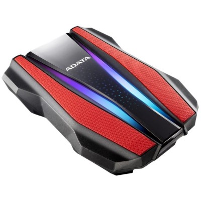 Disco Duro Externo ADATA HD770G - 2.5" - 1TB - USB 3.2 - Windows/Mac/Linux - RGB - Rojo - AHD770G-1TU32G1-CRD
