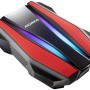 Disco Duro Externo ADATA HD770G - 2.5" - 1TB - USB 3.2 - Windows/Mac/Linux - RGB - Rojo - AHD770G-1TU32G1-CRD