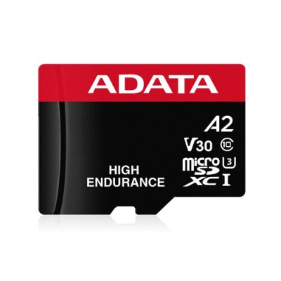 Memoria MicroSDXC ADATA High Endurance - 128GB - Clase 10 - UHS-I - C/Adaptador - AUSDX128GUI3V30SHA2-RA1