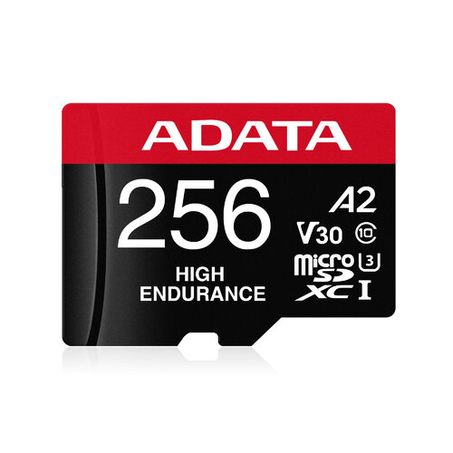 Memoria MicroSDXC Adata 256GB Clase 10 UHS-I V30 con Adaptador SD - AUSDX256GUI3V30SHA2-RA1